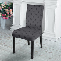 Gray and Black Bandana Dining Chair Covers - 4 Patterns