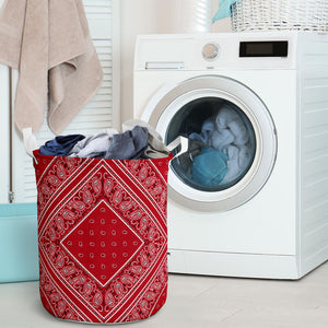 Laundry Hamper - Classic Red Bandana