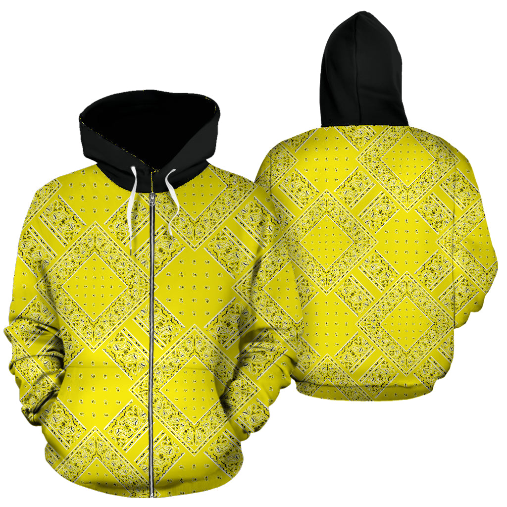 Yellow zip hoodie