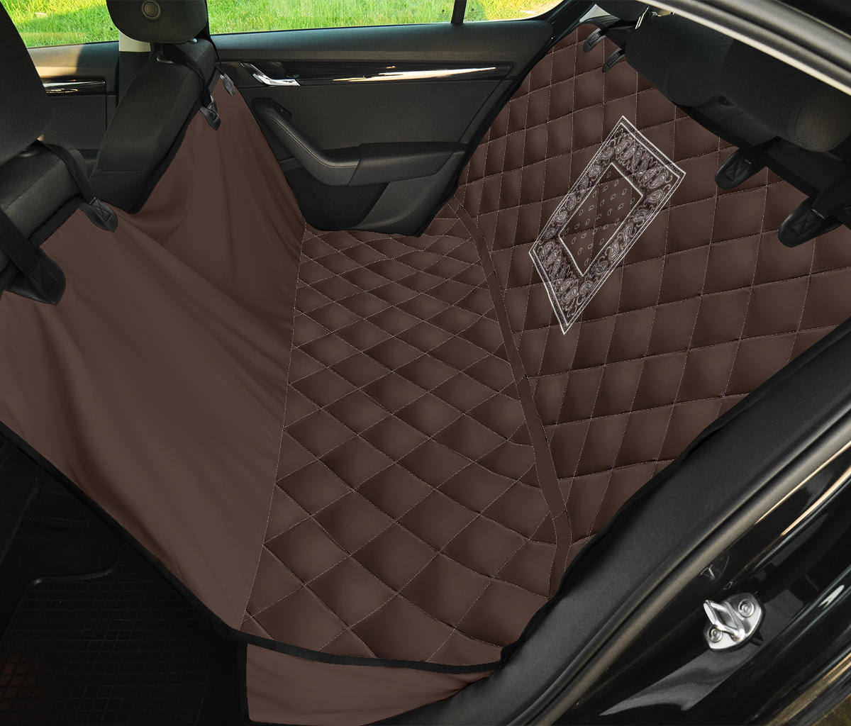 brown back seat cover
