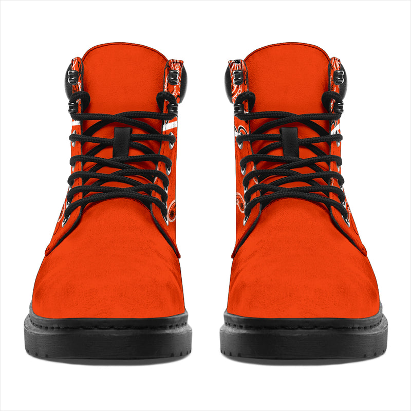 Perfect Orange Bandana All Season Boots