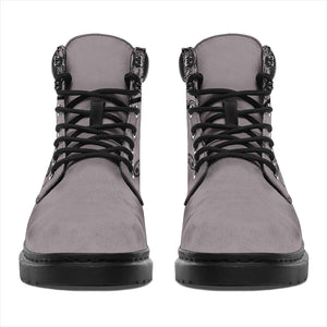 Gray and Black Bandana All Season Boots