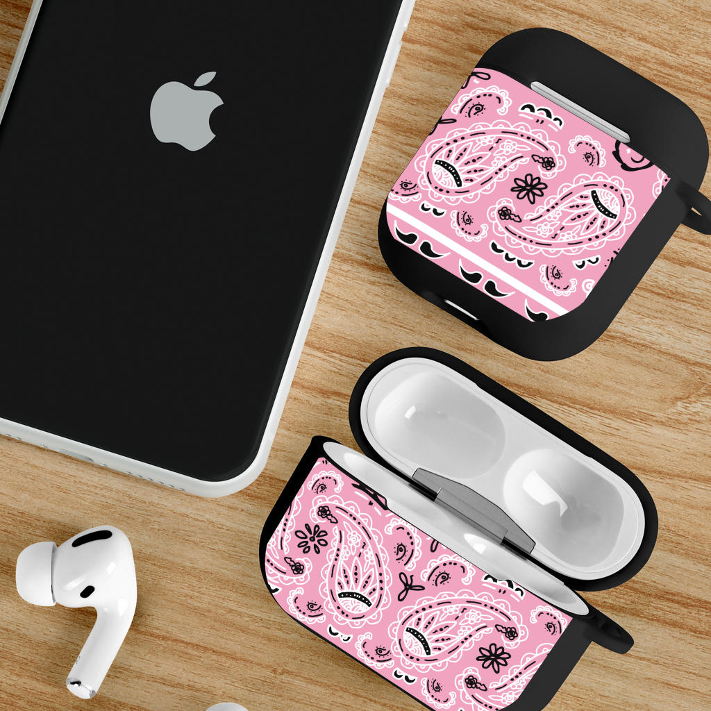 pink bandana AirPod cases