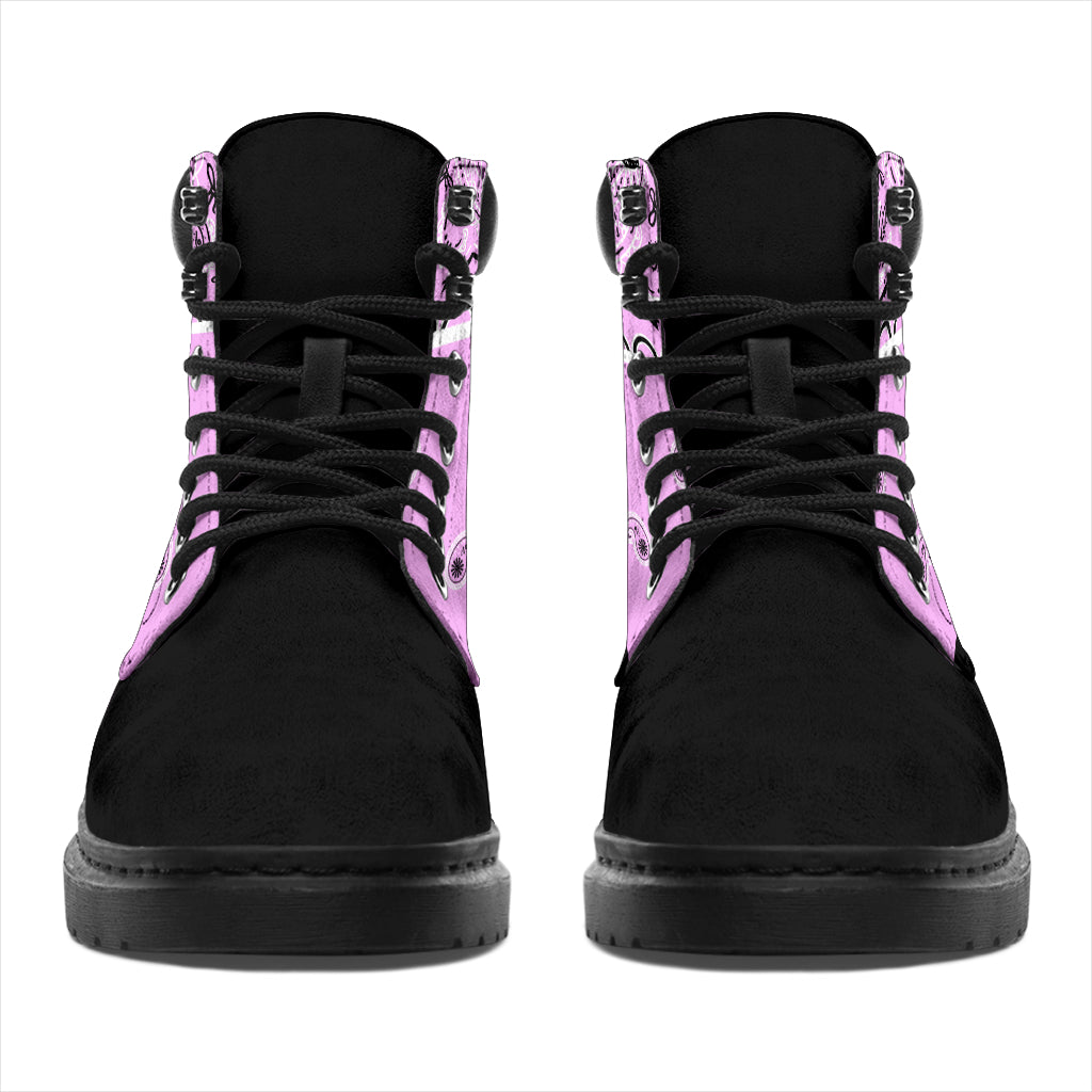 Light Pink Bandana Blackout All Season Boots