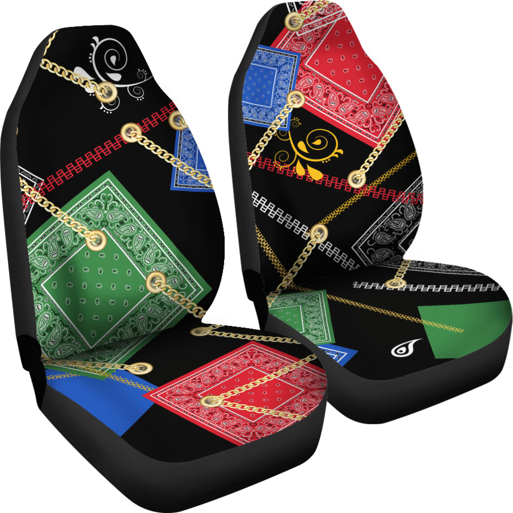 Abstract Bandanas Car Seat Covers