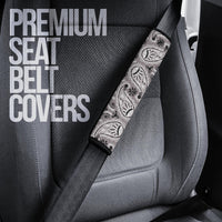 Classic Gray Bandana Seat Belt Covers - 3 Styles