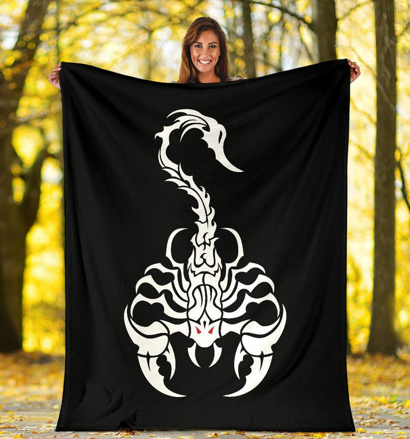 Scorpion Tribal Fleece Throw Blankets