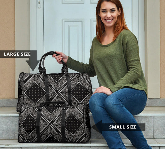 Black Bandana Travel Bag