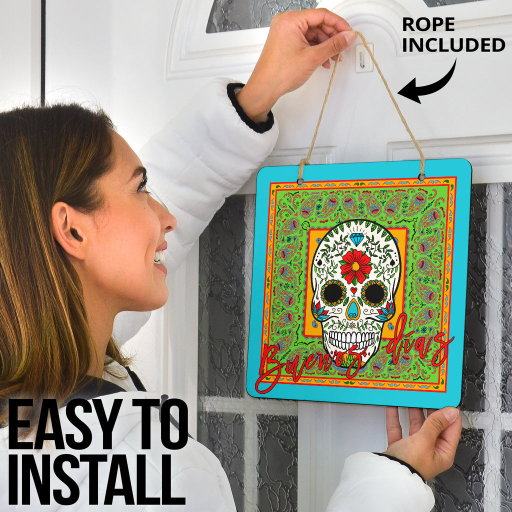 Sugar Skull Door Signs