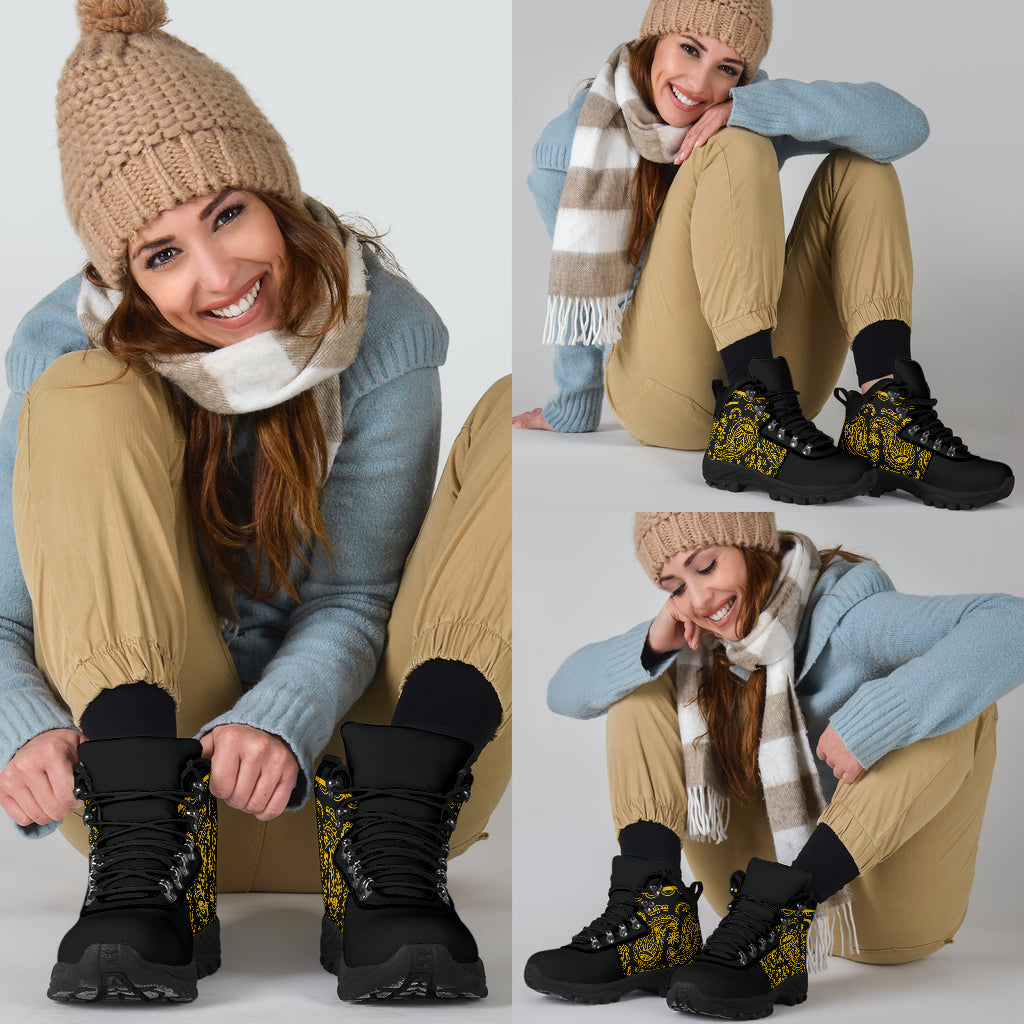 Black Gold Bandana Alpine Boots