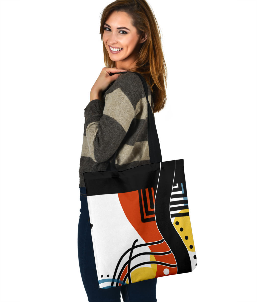 Retro Abstract Tote Bag 1