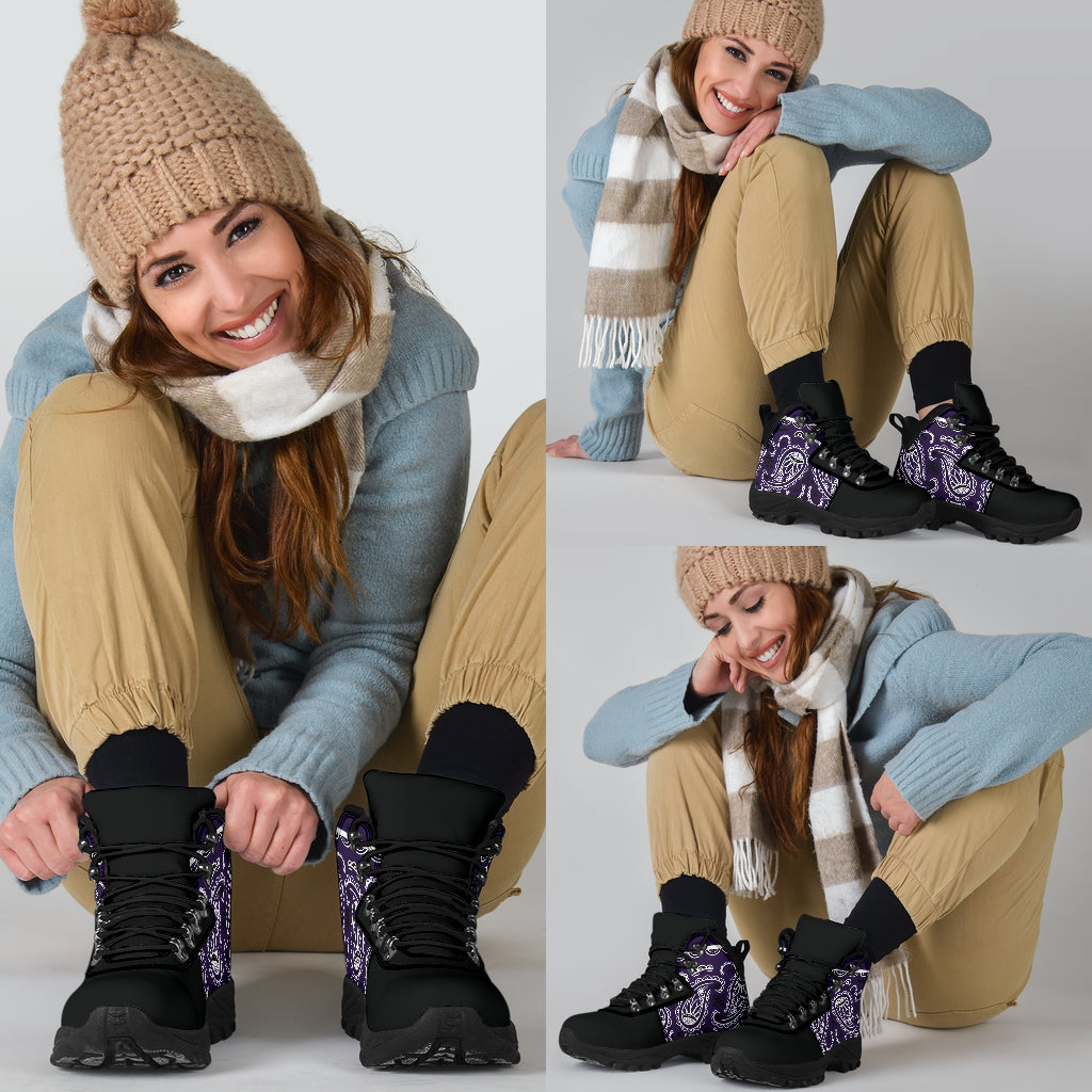 Royal Purple Bandana Alpine Boots