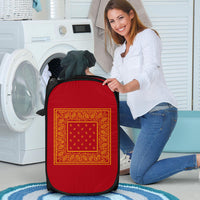 Laundry Basket - OG Red and Gold Bandana