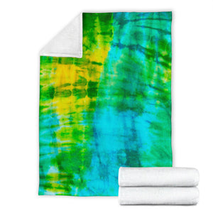 Ultra Plush Aqua Daze Tie Dye Throw Blanket