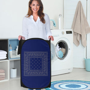 Laundry Basket - OG Blue and Gray Bandana