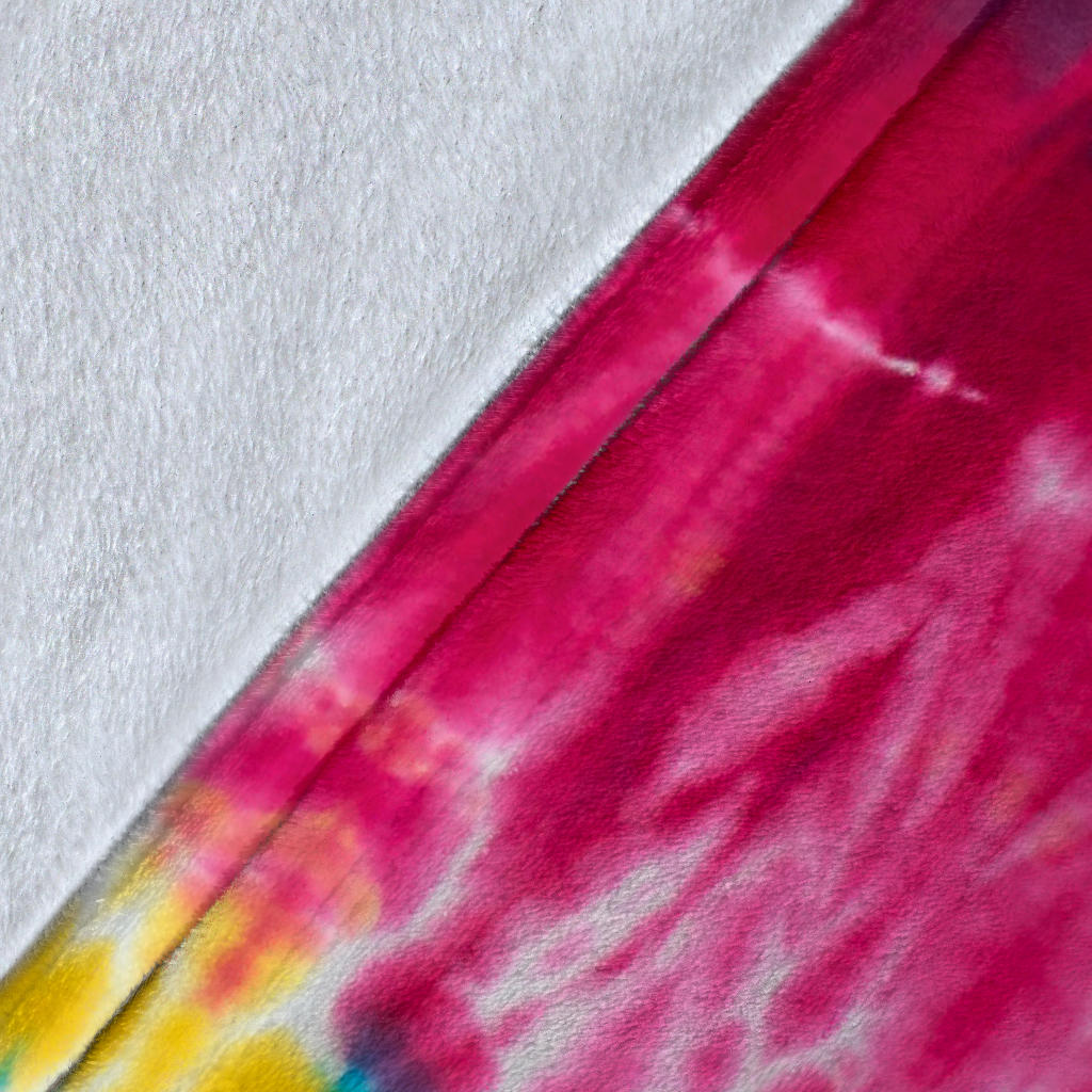 Ultra Plush Striped Hippie Tie Dye Fleece Throw