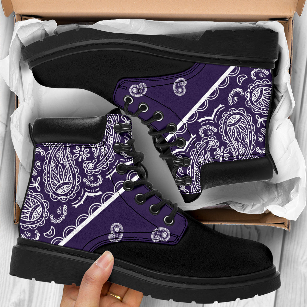Royal Purple Bandana Blackout All Season Boots