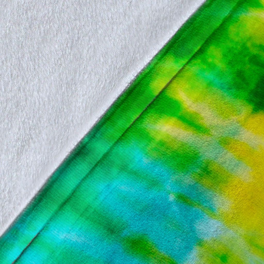 Ultra Plush Aqua Daze Tie Dye Throw Blanket