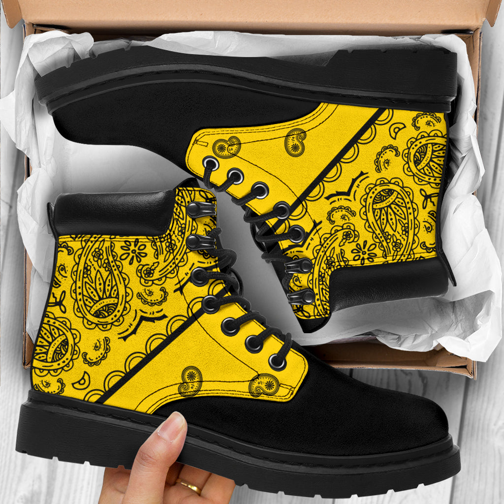Yellow Bandana Blackout All Season Boots