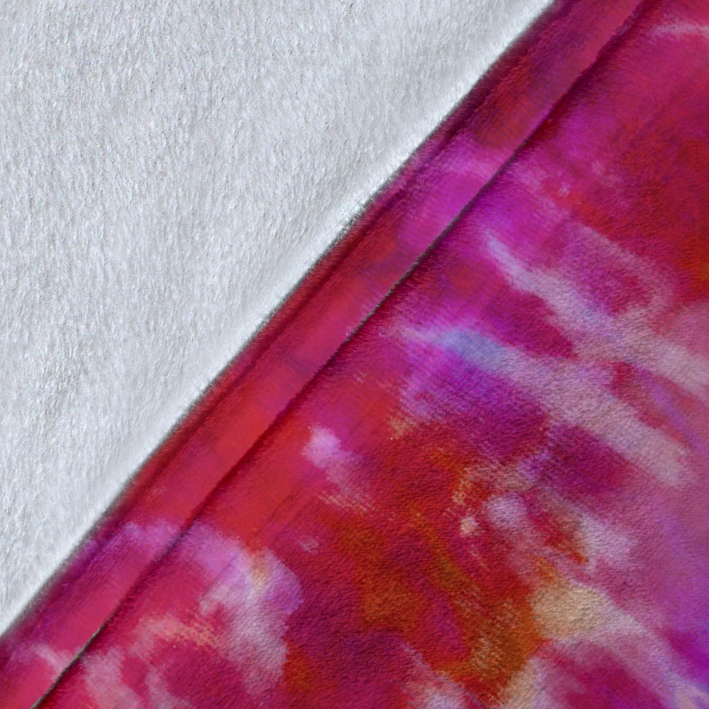 Heavenly Abstract Tie Dye Fleece Throw