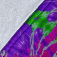 Purple Daze Tie Dye Fleece Throw