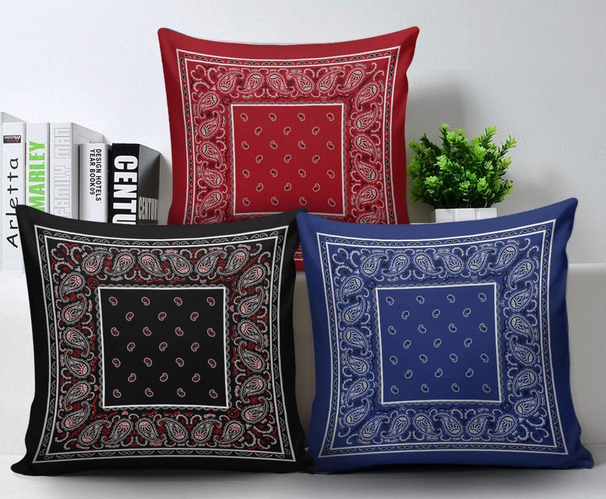 Bandana Throw Pillows