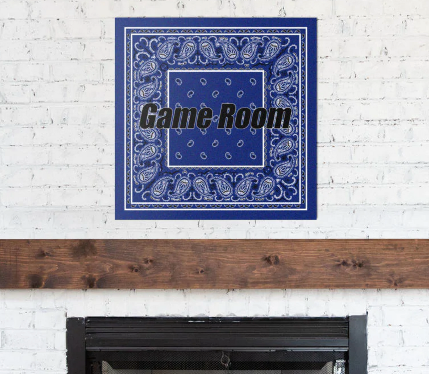 Bandana Metal Signs – Rustic Western Wall Art, Personalized Name Signs Available