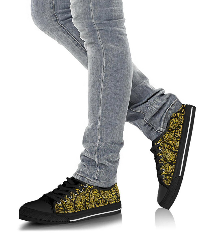Low Top Sneakers — Bold Bandana Style for Everyday Wear
