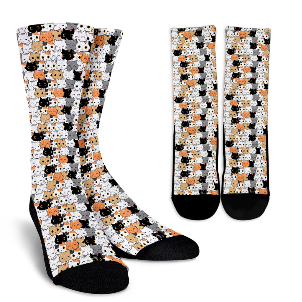 Socks - Cute Cats Kawaii Style Design
