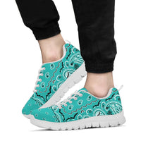 Low Top Sneaker - Sea Foam Green on White