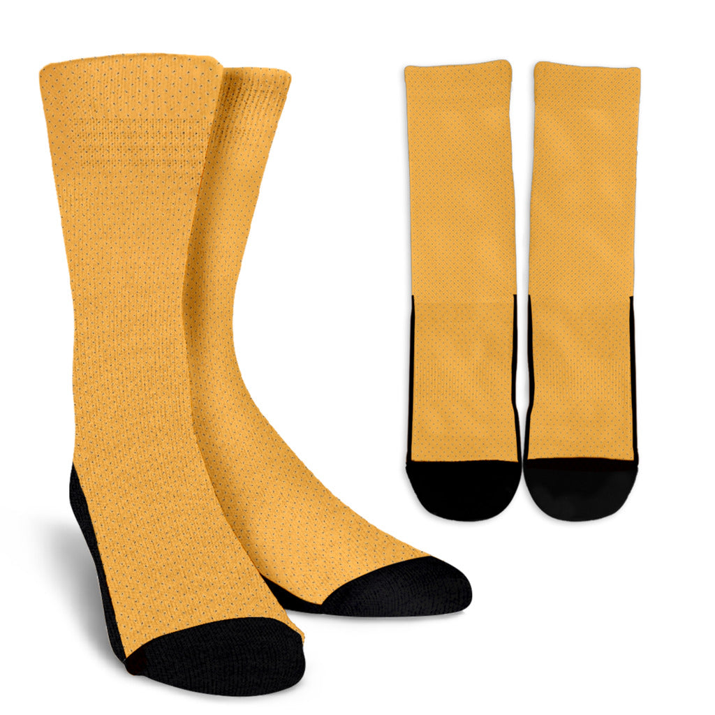 Socks - Tiny Paisley Dots on Orange