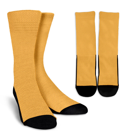 Socks - Tiny Paisley Dots on Orange