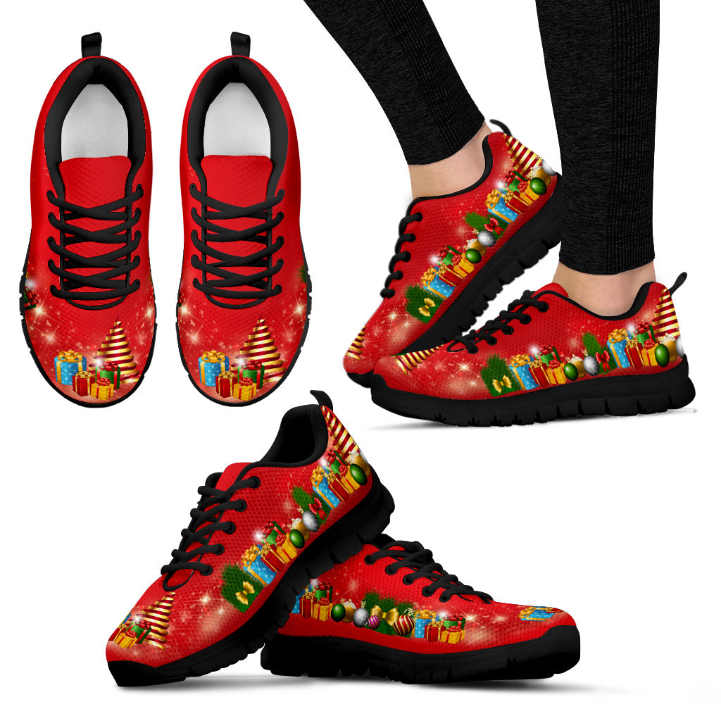 Christmas LT Sneakers - Black Sole, Red Gifts Women's Sneakers