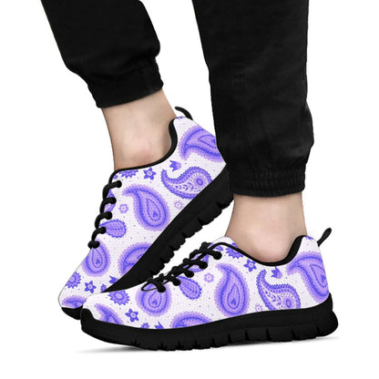 Low Top Sneaker - Amethyst Paisley Black Sole
