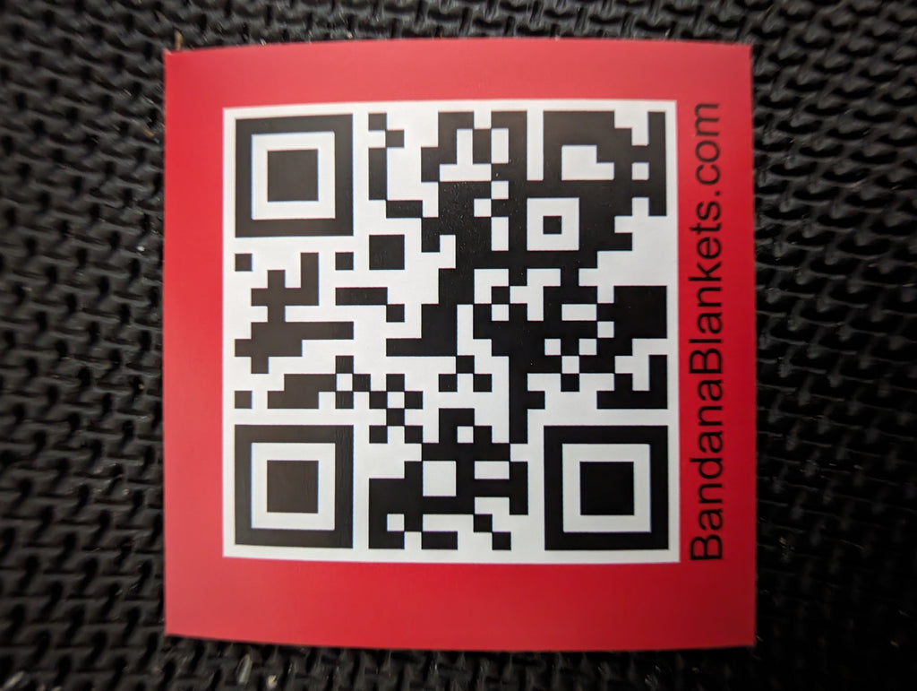 Stickers - BandanaBlankets.com QR Code Sticker
