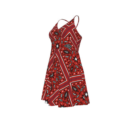 Women‘s Red Cross Cami Dress 3