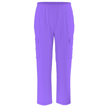 Scrubs - Pink and Purple Square Bandana Scrubs w Purple Bottoms
