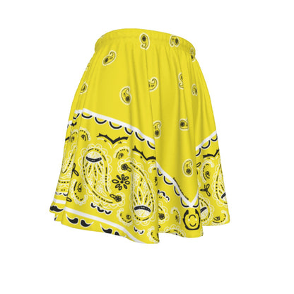 Bright Yellow Skirt with Original Bandana