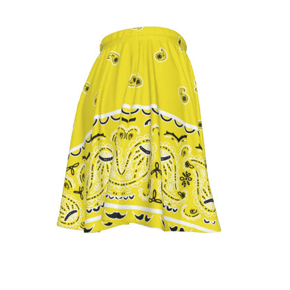 Bright Yellow Skirt with Original Bandana