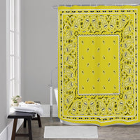 Shower Curtain - Yellow OG Bandana 4 Sizes