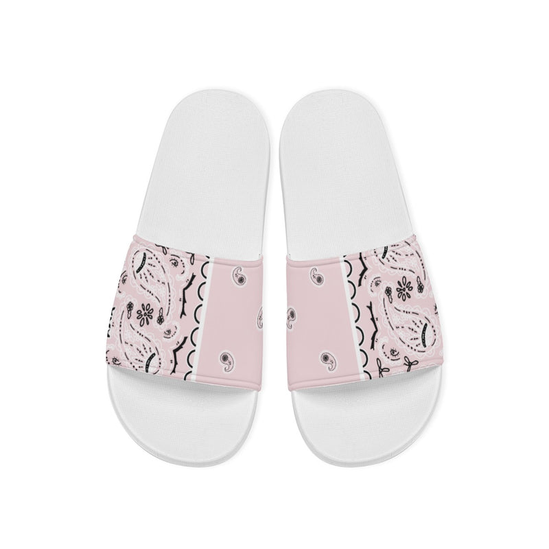 Women's Light Pink Bandana Slides