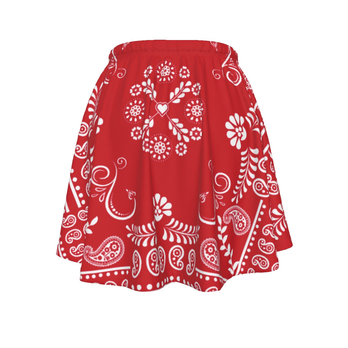 Back of Red Sweetheart Skirt