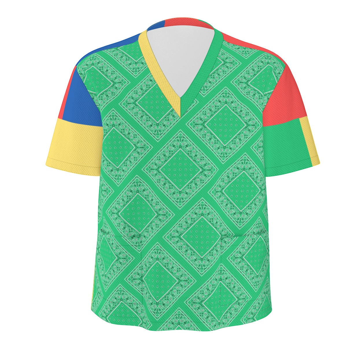 Scrubs - Little Diamond Green MC Bandana Scrubs w Green Bottoms