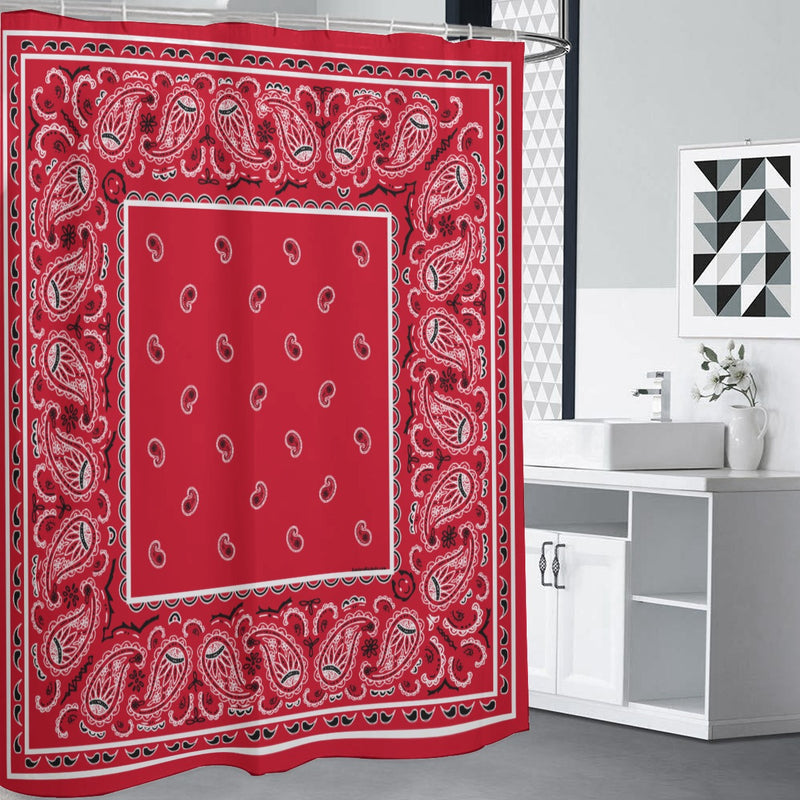 Shower Curtain - Red OG Bandana - 4 Sizes