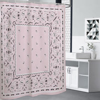 Shower Curtain - Light Pink OG Bandana 4 Sizes