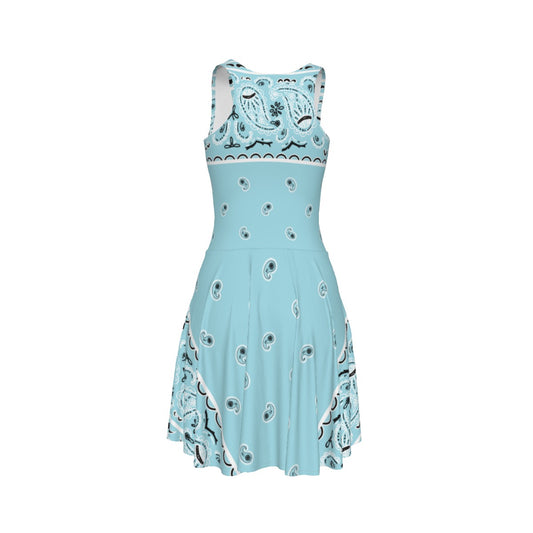 Sleeveless Bandana Dress - Baby Blue