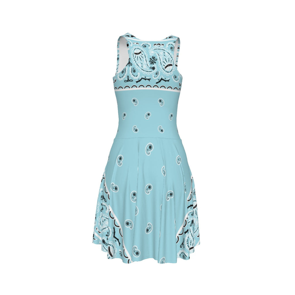 Sleeveless Bandana Dress - Baby Blue