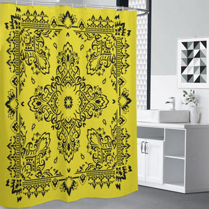 Shower Curtain - Yellow Bandana 2