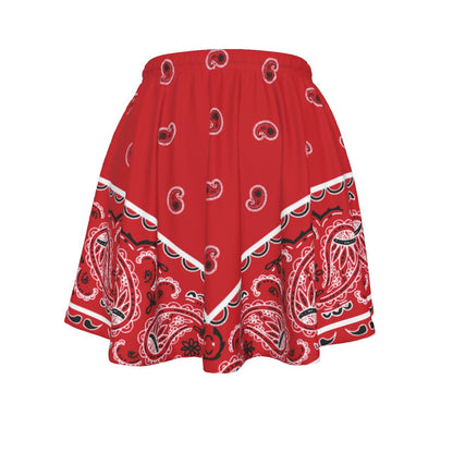 The Bandana Blanket Company Cherry Red Original bandana skirt on a white background