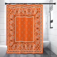 Shower Curtain - Orange OG Bandana 4 Sizes